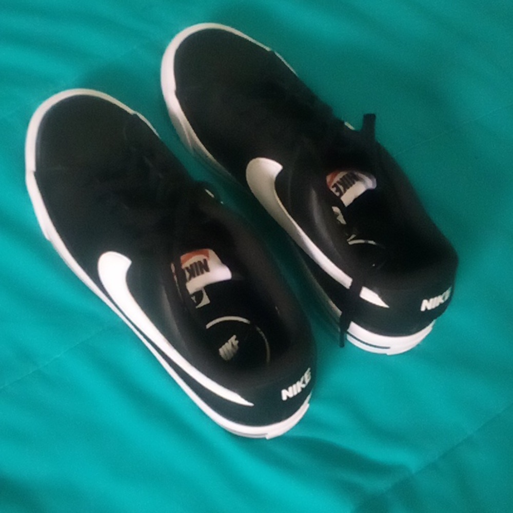 Black Nike shoe